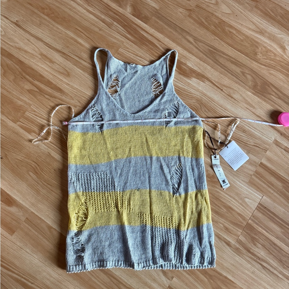 Super Cute NWT Willow & Clay Distressed Sweater Tank Dress - Sz S